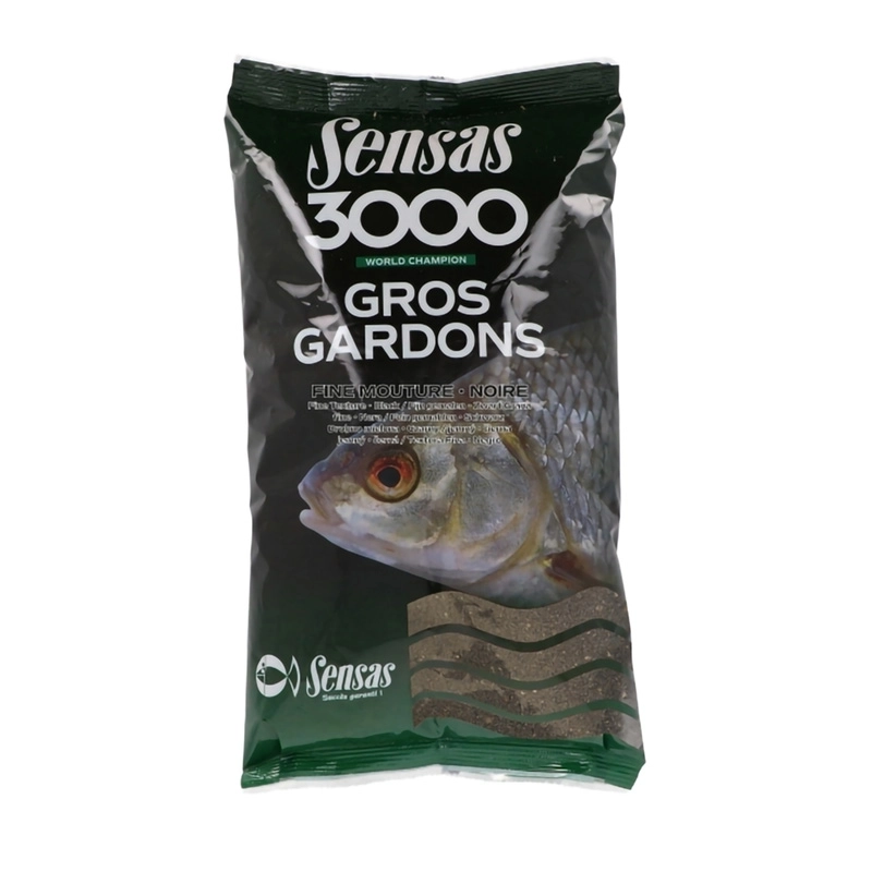 Sensas 3000 Gros Gardons Black Groundbait 1kg
